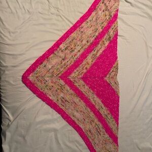 Hand knit lightweight wrap